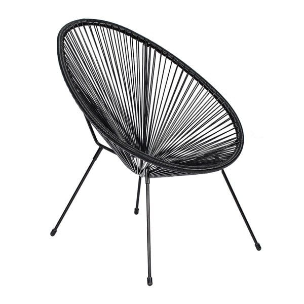 Fotoliu de grădină negru din metal/din plastic Avocado Comfort – Bonami Selection-image-4