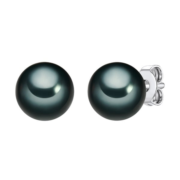 Cercei cu perle verzi Perldesse Muschel, ⌀ 8 mm