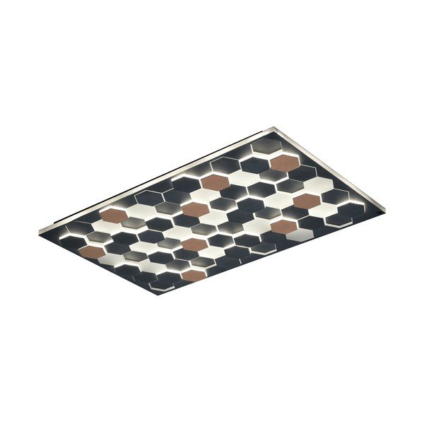 Plafonieră neagră LED cu control vocal/cu control prin aplicații mobile cu abajur din metal 70x115 cm Cifavo – CINQUE-image-4