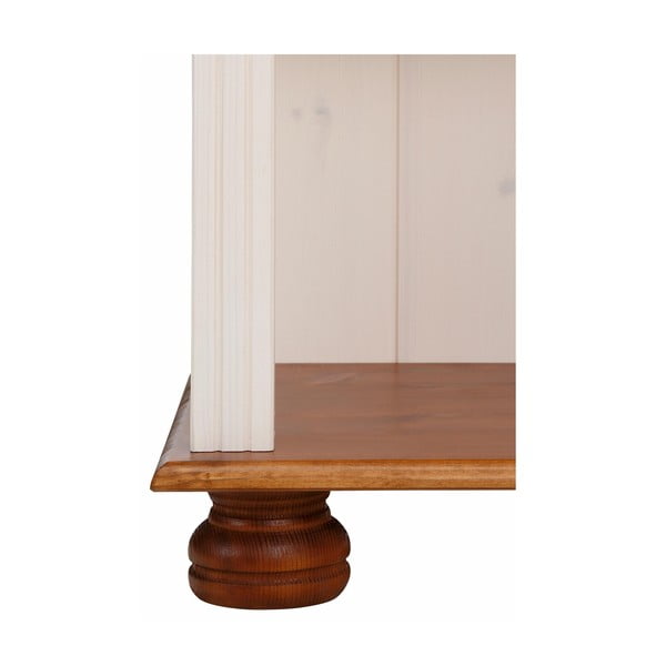 Bibliotecă albă/în culoare naturală din lemn masiv de pin 70x181 cm Ella – Støraa-image-4