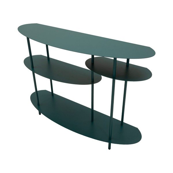 Masă consolă albastru-verde din metal 34x118 cm Saturn – Mauro Ferretti-image-3