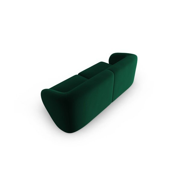 Canapea verde cu tapițerie din catifea 188 cm Paolo – Milo Casa-image-3