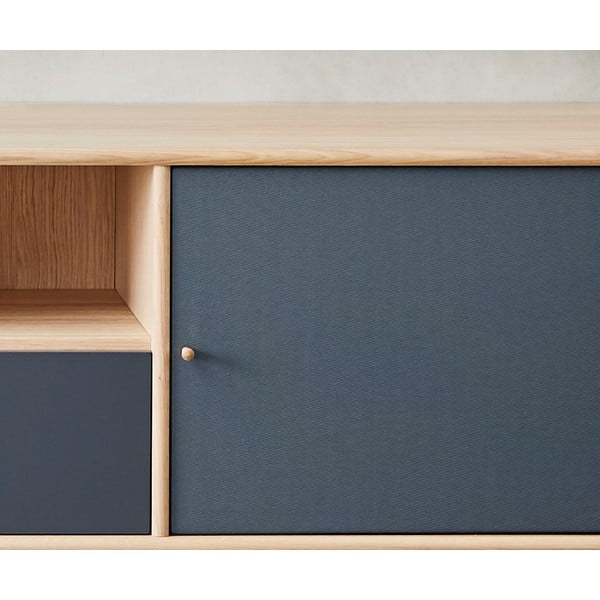 Comodă TV cu aspect de lemn de stejar Mistral 233, gri-image-3