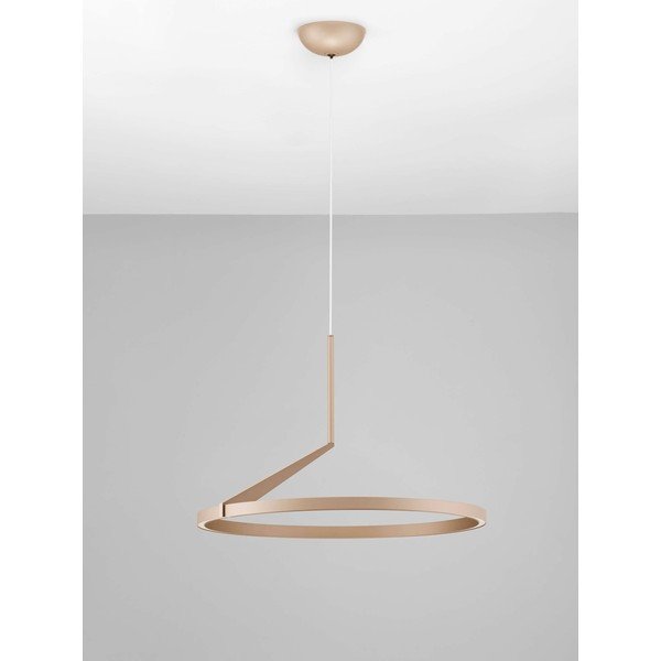 Lustră roz auriu LED cu intensitate reglabilă din aluminiu ø 60 cm Tilia – Nova Luce-image-4
