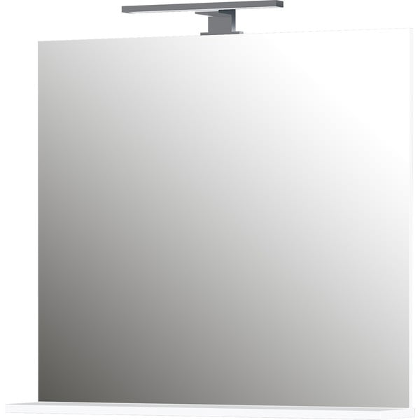 Oglindă de perete cu led/cu raft 76x75 cm – Germania-image-2