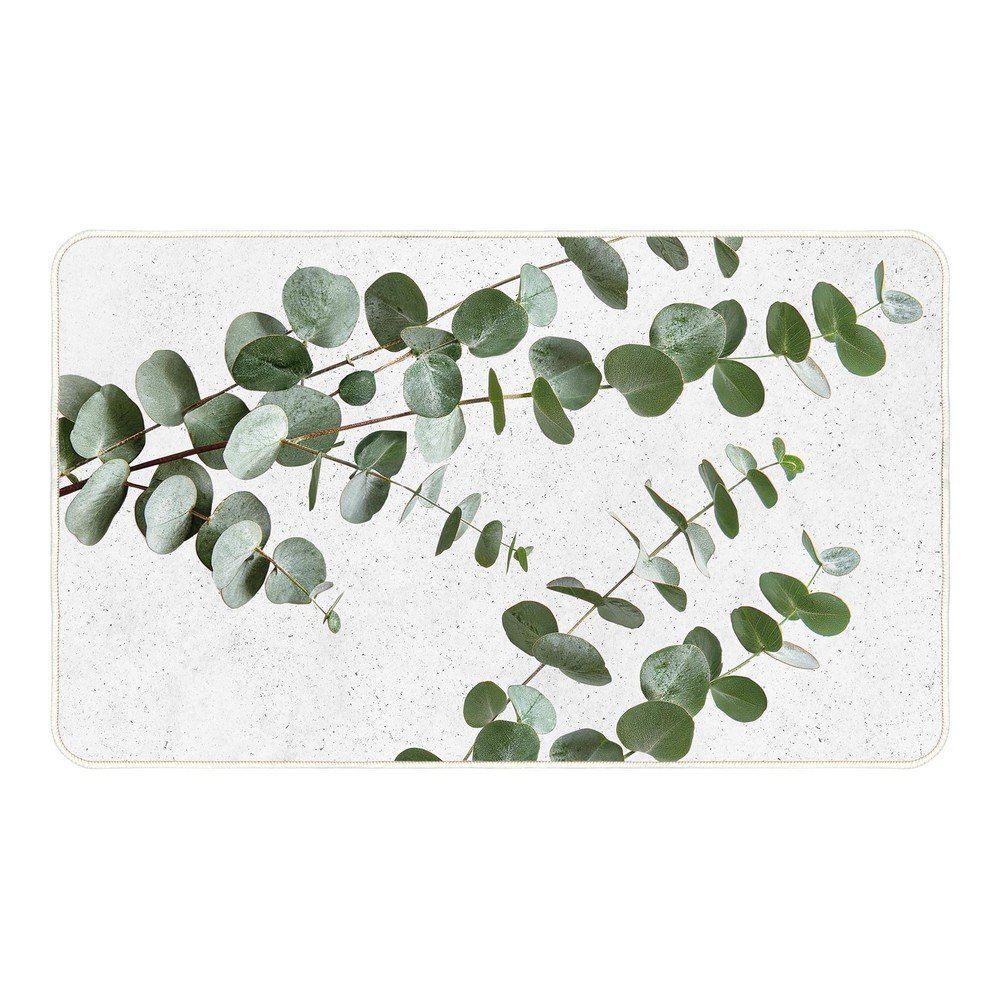 Covor alb/verde 45x75 cm Stevia – douceur d'intérieur