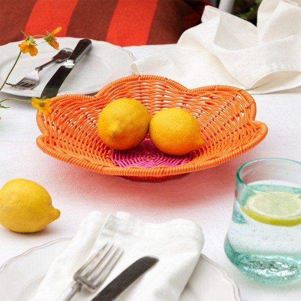 Coș pentru fructe din plastic Flower – Rex London-image-1