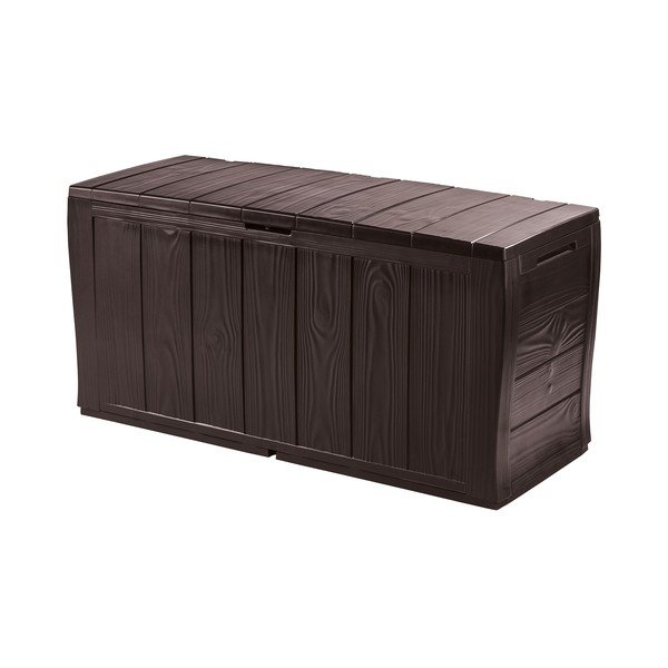 Cutie de depozitare pentru grădină maro închis din plastic Sherwood – Keter
