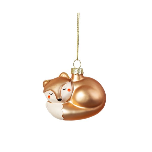 Ornament de Crăciun lucrat manual din sticlă 5 cm Baby Fox – Sass & Belle