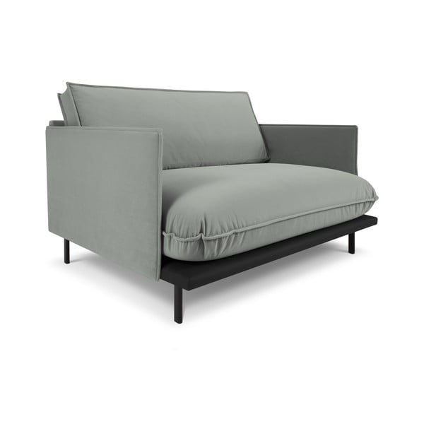 Fotoliu gri cu tapițerie din catifea Auguste – Interieurs 86-image-2