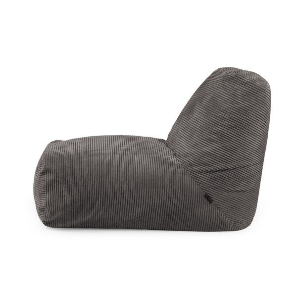 Fotoliu bean bag albastru cu tapițerie din catifea reiată Tube – SLOWDOWN-image-4