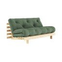 Canapea verde extensibilă 160 cm Roots - Karup Design