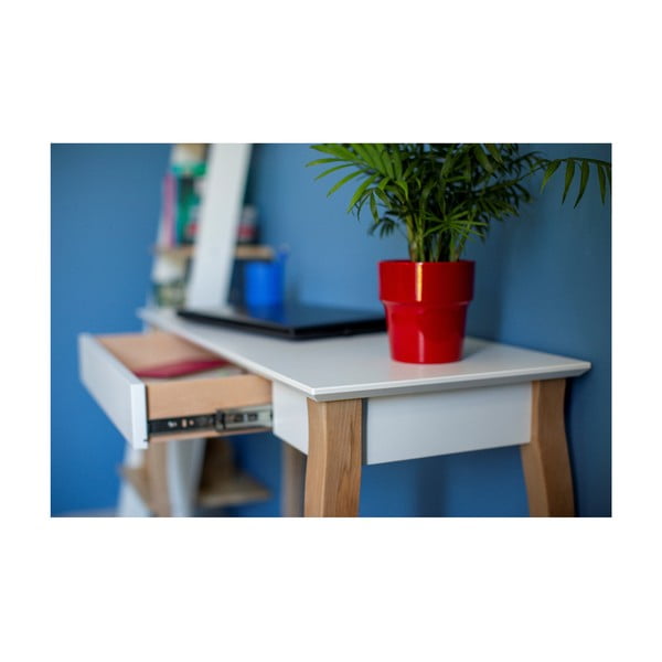 Birou Ragaba Lillo, lungime 85 cm, alb-image-3