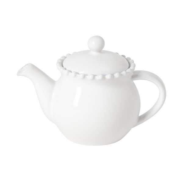 Ceainic alb cu filtru din gresie ceramică 500 ml Pearl – Costa Nova