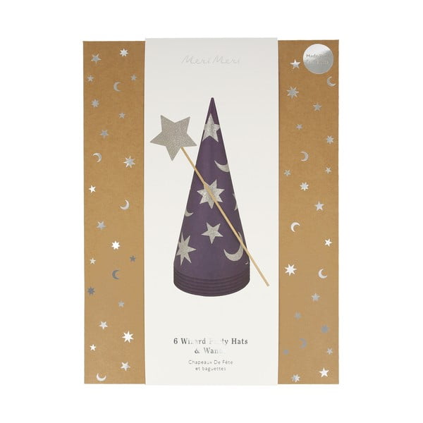 Pălării de petrecere în set de 6 Wizard - Meri Meri-image-3