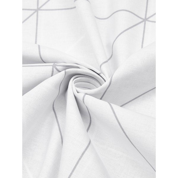 Lenjerie de pat din bumbac de46 Marla, 155 x 220 cm, alb-gri-image-3