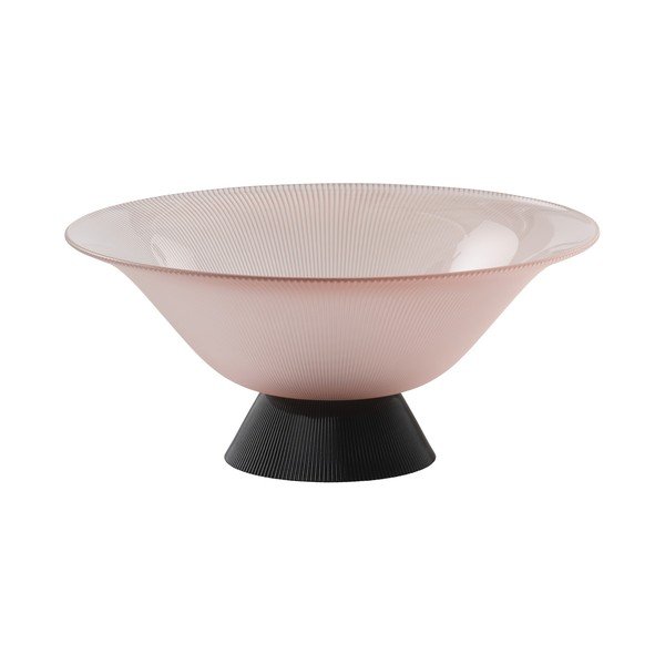 Bol negru/roz din sticlă ø 31,5 cm Ginger – Jotex