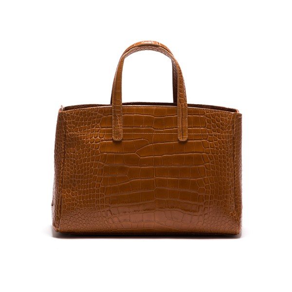 Poșetă din piele Anna Luchini 634 Cognac-image-1