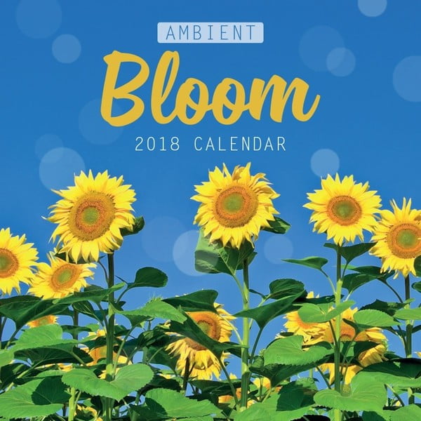 Calendar perete pentru anul 2018 Portico Designs Ambient Blooms
