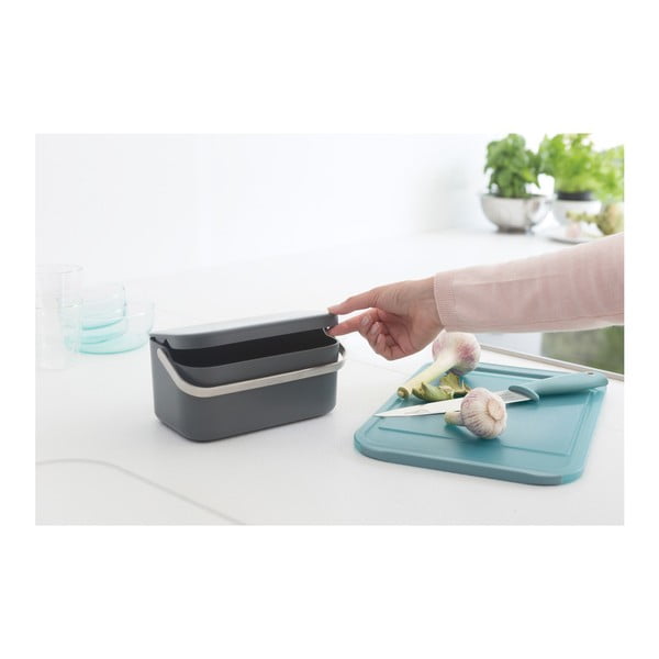 Recipient pentru deșeuri compostabile gri închis 1,8 l SinkSide – Brabantia-image-2