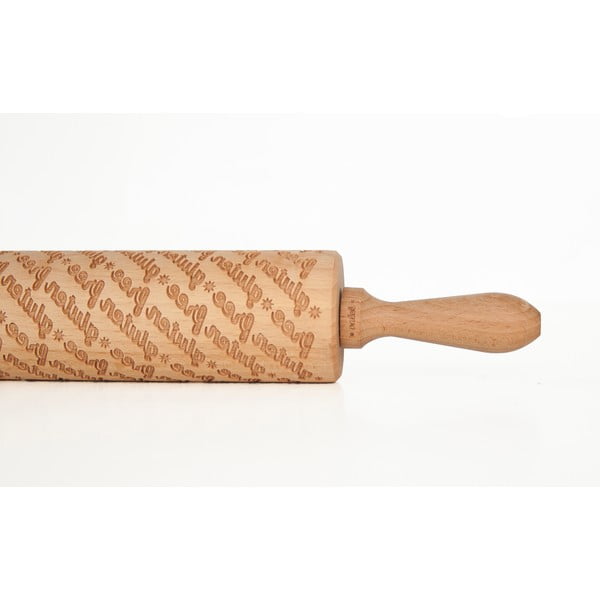 Făcăleț din lemn cu model pentru aluat Valek Gluten Free-image-2