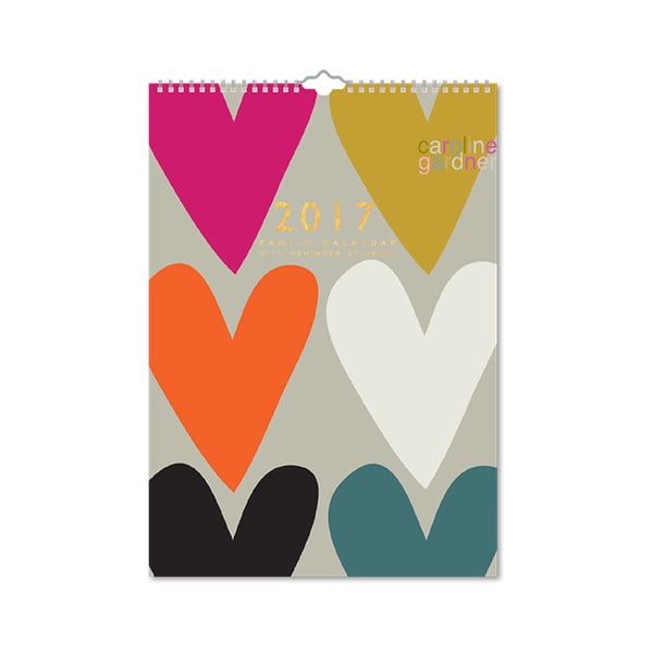 Calendar de familie Portico Designs Hearts