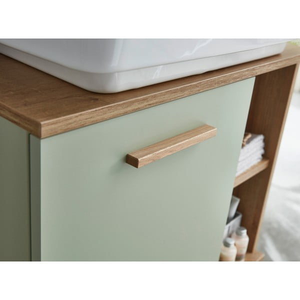 Dulap verde sub chiuvetăcu aspect de lemn de stejar 61x65 cm Set 923 - Pelipal-image-1
