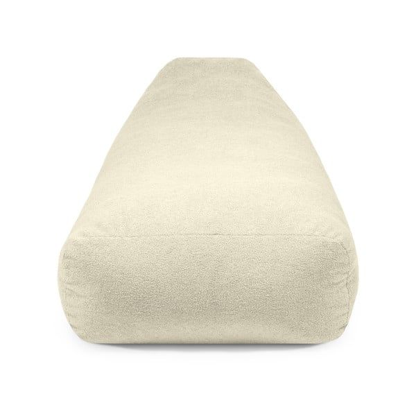 Fotoliu bean bag maro cu tapițerie din țesătură bouclé Snug Long 140 – SLOWDOWN-image-1
