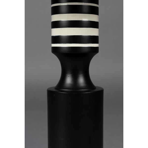 Veioză neagră cu abajur textil (înălțime 60 cm) Virgil – Dutchbone-image-4