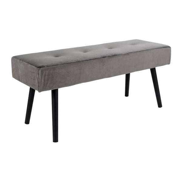 Bancă tapițată cu catifea Bonami Essentials Skiby, gri-image-2