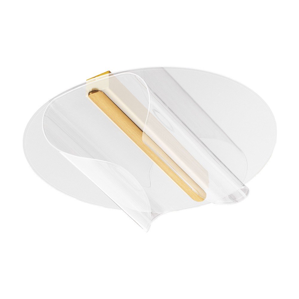Plafonieră aurie LED cu intensitate reglabilă din aluminiu 55x45 cm Valentin – Nova Luce