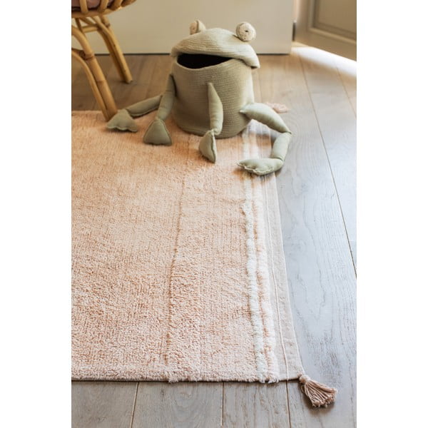 Covor roz deschis lavabil/țesut manual din bumbac 120x160 cm Bloom Rose – Lorena Canals-image-4