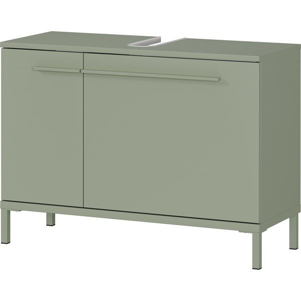 Dulap sub chiuvetă verde cu aspect mat 80x59 cm Laurino – Germania