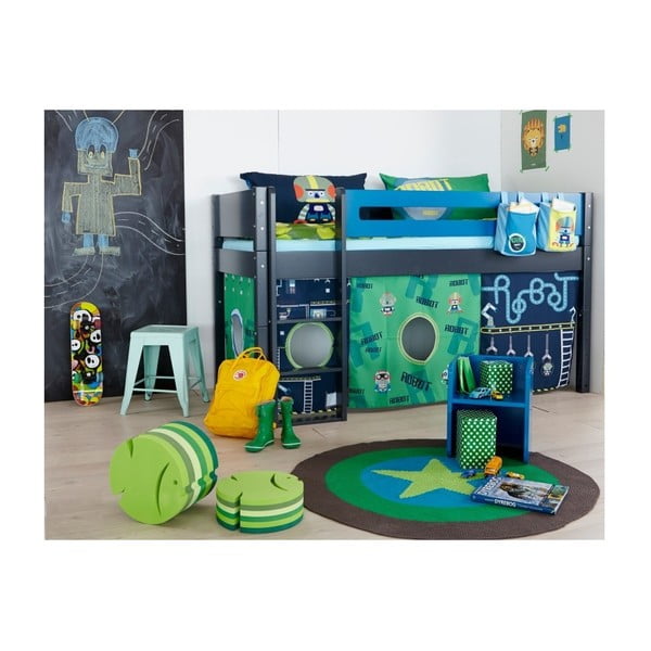 Set 2 coșulețe pentru agățat de pat Manis-h Robot-image-1