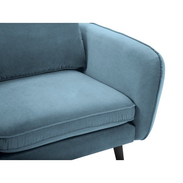 Fotoliu din catifea Kooko Home Lento, albastru deschis-image-4