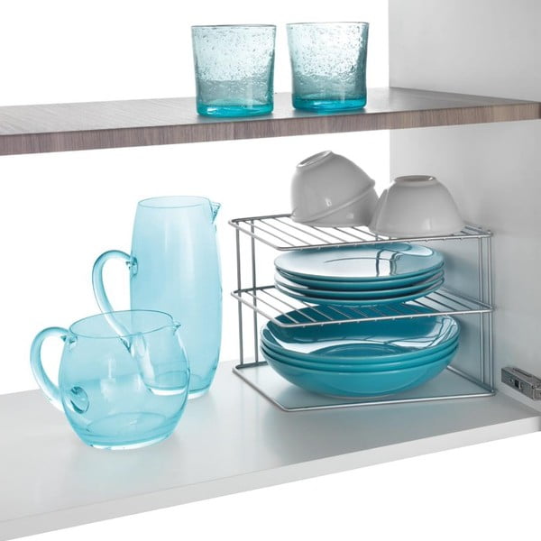 Raft suplimentar argintiu din oțel 25x25 cm Palio – Metaltex-image-3