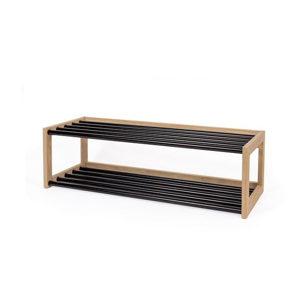 Suport de pantofi din metal negru/natural - Woodman-image-2