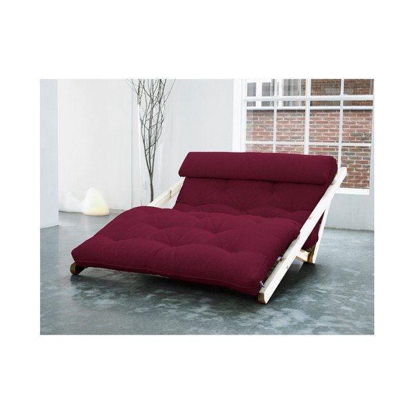 Fotoliu Karup Figo, Raw/Bordeaux, 120 cm-image-1