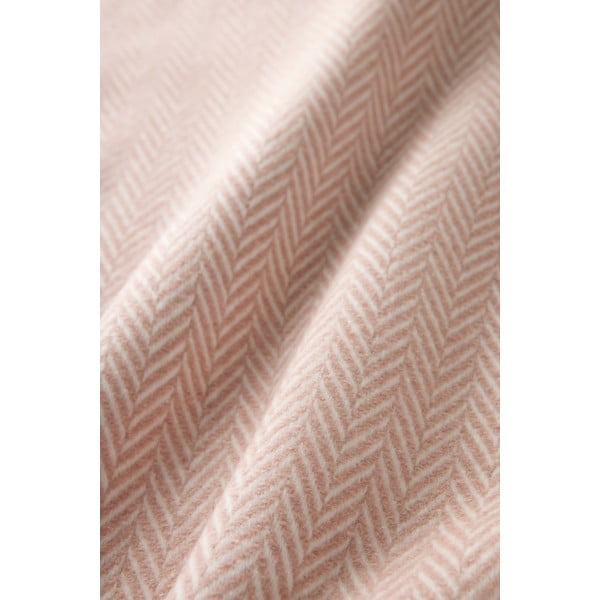 Pled din amestec de bumbac Euromant Skyline, 140 x 180 cm, roz-image-3