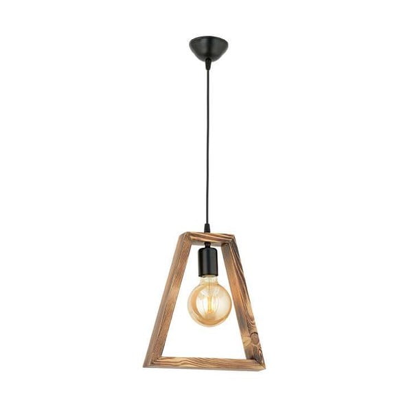 Lustră din lemn de carpen Geometrik Triangle-image-3