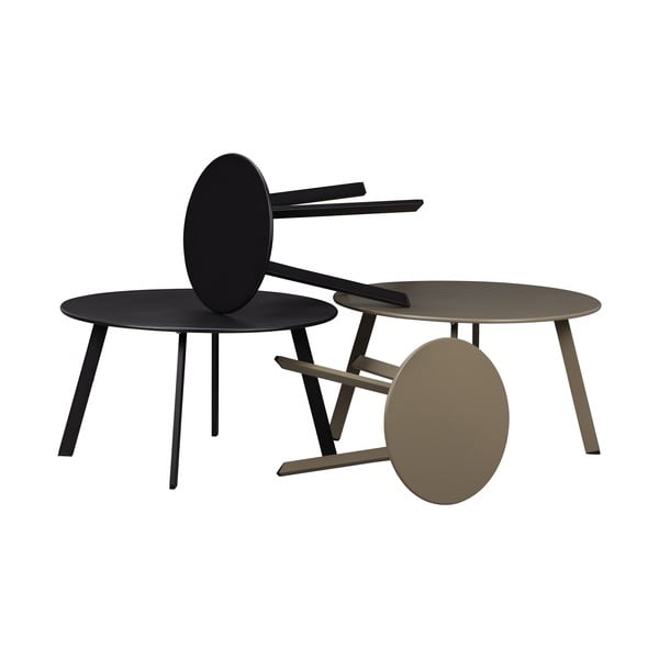 Măsuță auxiliară de grădină WOOOD Fer, ø 70 cm, negru-image-4