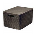 Cutie de depozitare maro închis din plastic cu capac 33x44,5x25 cm Style – Curver