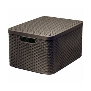 Cutie de depozitare cu capac Curver Style, 30 l, maro