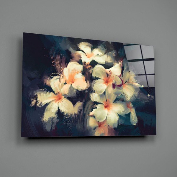 Tablou din sticlă Insigne Painted Flowers-image-4