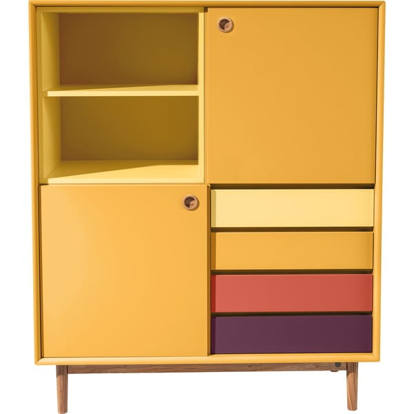 Comodă Tom Tailor Color Box,, 114 x 137 cm, galben muștar