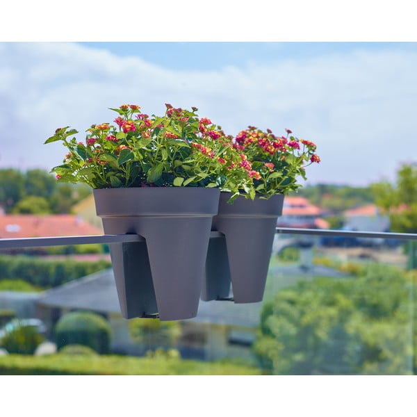 Ghiveci pentru balustradă din plastic reciclat de agățat / de perete ø 30 cm Capri – Artevasi-image-1