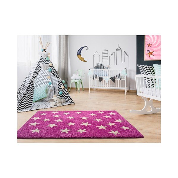 Covor pentru copii Universal Cuore Rosa, 100 x 150 cm-image-1
