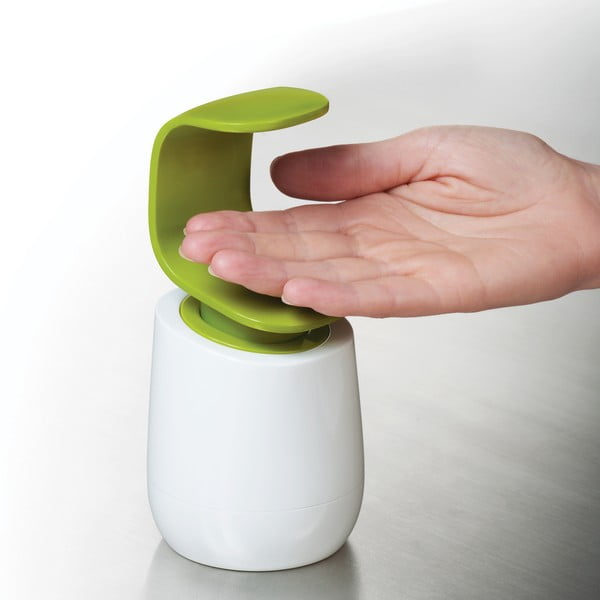 Dozator săpun Joseph Joseph C-pump, 237 ml, alb-verde-image-2