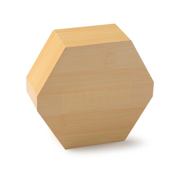 Ceas LED din lemn de bambus Versa Table Clock-image-1