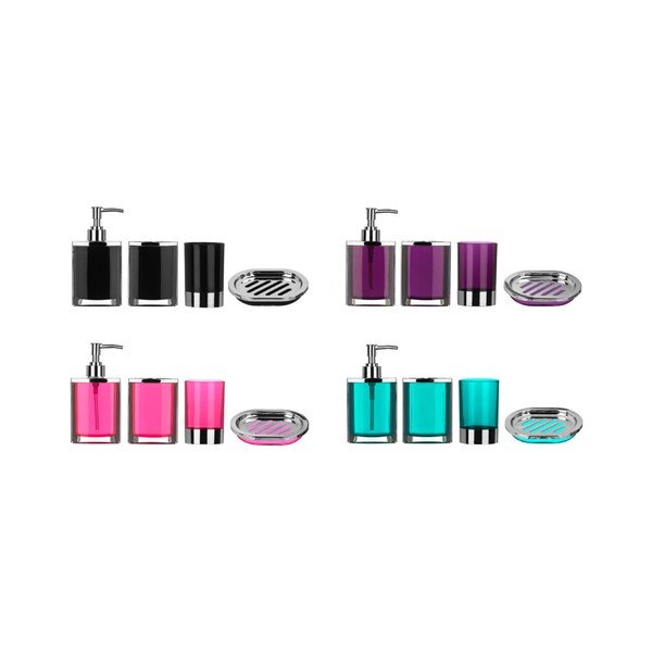 Set accesorii pentru baie Premier Housewares Purple, mov-image-1